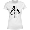 Star Wars The Mandalorian Mando Badge Women's T-Shirt - White