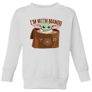 Star Wars The Mandalorian I'm With Mando Kids' Sweatshirt - White