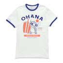 Lilo & Stitch Ohana Ringer T-Shirt - White Navy