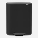 Brabantia Bo Pedal Bin - 60L - Matt Black