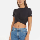 Calvin Klein Jeans Model-Blend Twisted Cropped Top - L
