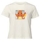 Pok&eacute;mon Pok&eacute;dex Charmander #0004 Women's Cropped T-Shirt - Cream