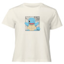 Pokémon Pokédex Squirtle #0007 Women's Cropped T-Shirt - Cream