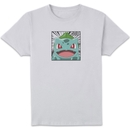 Pokémon Pokédex Bulbasaur #0001 Men's T-Shirt - White Pokémon Pokédex Bulbasaur #0001 Men's T-Shirt - White