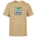 Pokémon Pokédex Bulbasaur #0001 Men's T-Shirt - Tan
