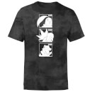 Pokemon Generation 2 Monochrome Starters Men's T-Shirt - Black Tie Dye