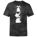 Pokemon Generation 4 Monochrome Starters Men's T-Shirt - Black Tie Dye