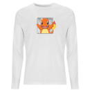 Pokémon Pokédex Charmander #0004 Men's Long Sleeve T-Shirt - White