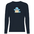 Pokémon Pokédex Squirtle #0007 Men's Long Sleeve T-Shirt - Navy