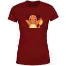 Pokémon Pokédex Charmander #0004 Women's T-Shirt - Burgundy