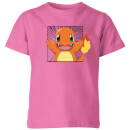Pokémon Pokédex Charmander #0004 Kids' T-Shirt - Pink