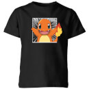 Pokémon Pokédex Charmander #0004 Kids' T-Shirt - Black