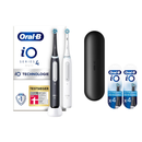 Oral B iO 4 Black & White Electric Toothbrushes + 8 refills