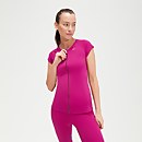 Women's Cap Sleeve Sun Top Berry/Mauve - XS