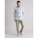 Men Striped Green Long Sleeve shirt - XXL