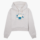Pok&eacute;mon Snorlax Women's Cropped Hoodie - Ecru Marl
