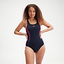 Women's Placement Muscleback Swimsuit Navy/Pink - 40