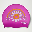 Junior Printed Silicone Cap Pink/Violet - One Size