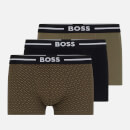 BOSS Bodywear 3 Pack Bold Design Stretch Cotton-Jersey Trunks - M