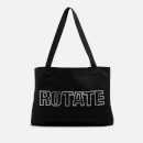 ROTATE Logo-Embossed Canvas Tote Bag