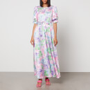 Cras Kaylacras Floral-Print Satin Maxi Dress - EU 36/UK 10