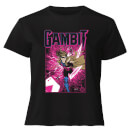 X-Men Gambit Women's Cropped T-Shirt - Black