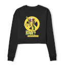 X-Men Rogue Bio Drk Women's Cropped Sweatshirt - Black