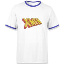 X-Men Retro Logo Men's Ringer T-Shirt - White/Navy