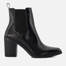 Dune London Womens Promising Block-Heel Leather Western Boots - UK 6