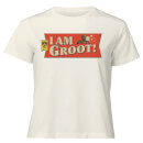 Guardians of the Galaxy I Am Groot! Women's Cropped T-Shirt - Cream