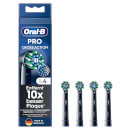 Oral-B Pro CrossAction Aufsteckbürsten für elektrische Zahnbürste, X-förmige Borsten, 4 Stück, schwarz