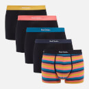 PS Paul Smith Five-Pack Cotton-Blend Trunk Boxer Shorts - S