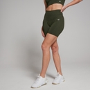 MP Ženske brezšivne kolesarske kratke hlače za oblikovanje postave Shape – gozdno zelene - XS