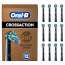 Oral B CrossAction Black Toothbrush Head - Pack of 12 Counts Oral B CrossAction Black Toothbrush Head - Pack of 12 Counts
