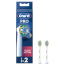 Oral B FlossAction White Toothbrush Head - Pack of 2 Counts