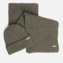 Barbour International Estoril Ribbed-Knit Beanie And Scarf Set
