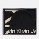 Calvin Klein Jeans Monogram Beanie and Scarf Gift Set