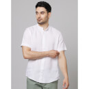 Men's White Linen Shirt S