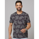 Men's Charcoal Grey Printed T Shirt XL