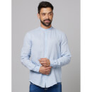 Men's Light Blue Linen Shirt L