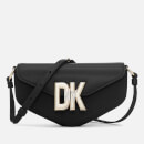 DKNY Downtown Logo Leather Crossbody Bag