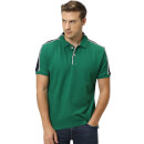 Green Solid Polo T-Shirt S