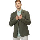 Khaki Solid Blazer S