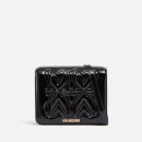 Love Moschino Big Embossment Faux Leather Crossbody Bag