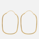 anna + nina Link 14-Karat Gold-Plated Hoop Earring