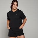 Женская укороченная футболка с короткими рукавами MP Basics — черный цвет - XXS