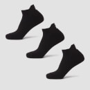 MP Unisex Trainer Ponožky (3 balení) – Černé - UK 9-11