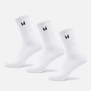 MP Unisex Crew Socks (3-pak) – Hvid - UK 2-5