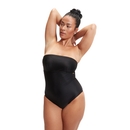 Women's Shaping Bandeau Swimsuit Black - 44