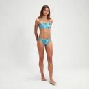 Women's Printed Adjustable Thinstrap Bikini Blue/Pink - 40